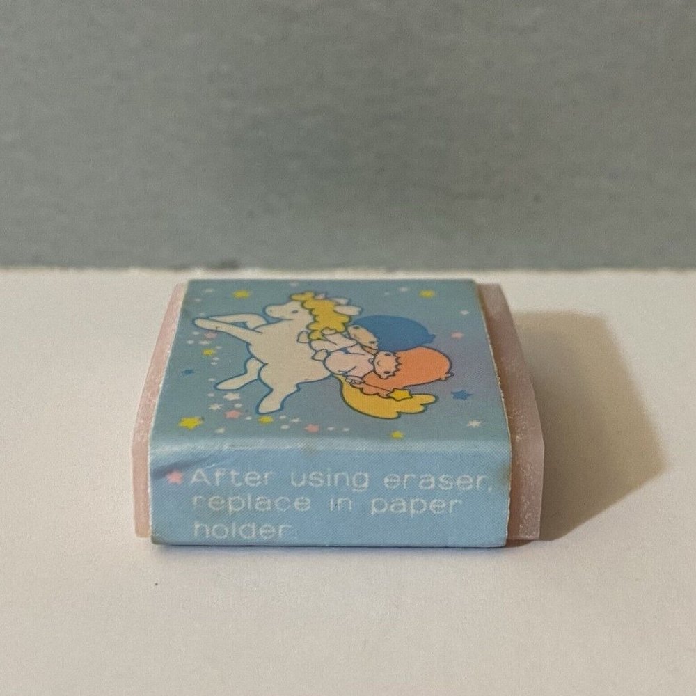 Vintage Sanrio Little Twin Stars 1976 1985 Eraser - Picture 3 of 8